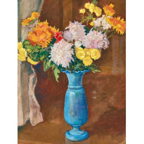 GUSTAVE (EIGTL. BARRAUD FRAN�OIS : 'Chrysanthem�s' (DOBIASCHOFSKY AUKTIONEN AG)