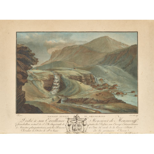 CASPAR LEONTIUS WYSS : 'Bachalp au haut du Grindelwald' (DOBIASCHOFSKY AUKTIONEN AG)