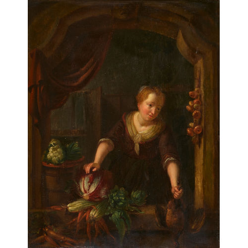 LOUIS DE MONI : Die Gem�severk�uferin (DOBIASCHOFSKY AUKTIONEN AG)