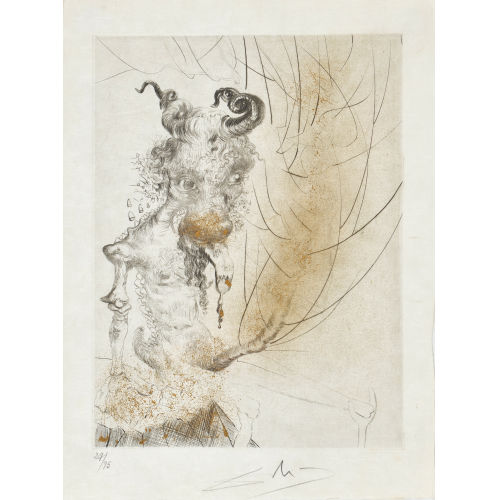 SALVADOR DAL� : 'Kalbskopf' (DOBIASCHOFSKY AUKTIONEN AG)