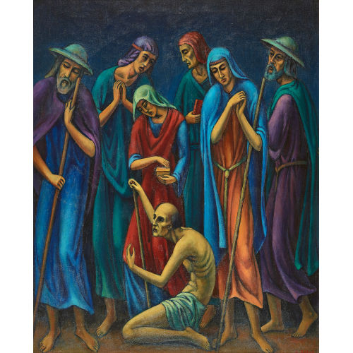 LEO STECK : 'Pilgergruppe' (DOBIASCHOFSKY AUKTIONEN AG)