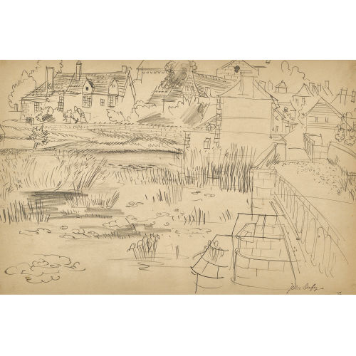 JEAN DUFY : 'Preuilly-sur-Claise' (DOBIASCHOFSKY AUKTIONEN AG)