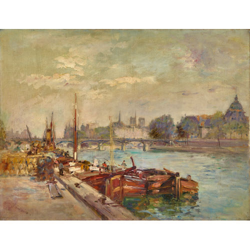 19. JH. FRANKREICH : Pariser Seineufer (DOBIASCHOFSKY AUKTIONEN AG)