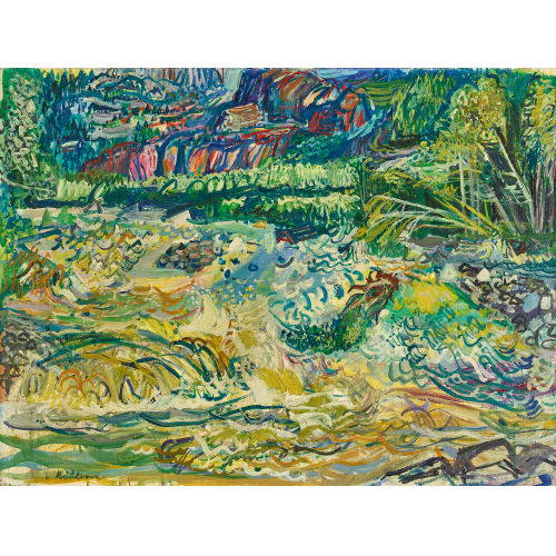 MAX VON M�HLENEN : Sommerliche Landschaft mit lebhaftem Bach (DOBIASCHOFSKY AUKTIONEN AG)