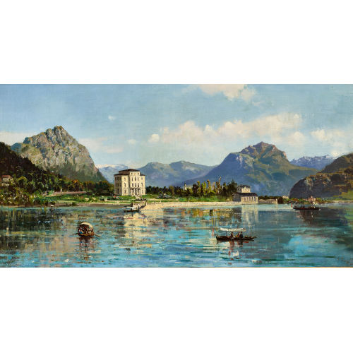 AMBROGIO PREDA : Melide am Lago di Lugano (DOBIASCHOFSKY AUKTIONEN AG)