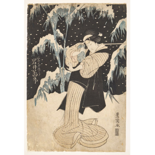 TOYOKUNI (TOYOKUNI I) UTAGAWA : Der Kabuki-Schauspieler Iwai Hanshir� (DOBIASCHOFSKY AUKTIONEN AG)