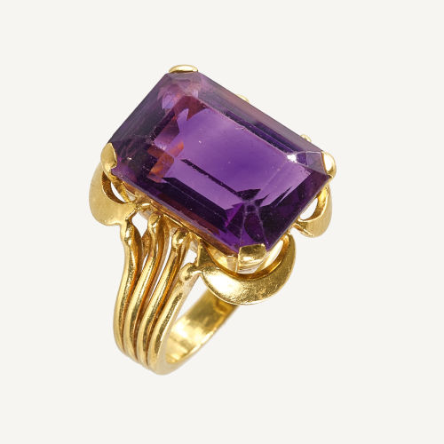 AMETHYST-RING : (DOBIASCHOFSKY AUKTIONEN AG)