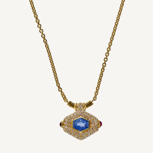 SAPHIR-BRILLANT-COLLIER : (DOBIASCHOFSKY AUKTIONEN AG)