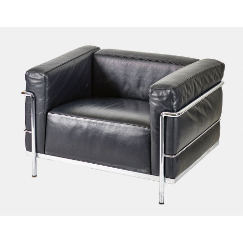 CHARLES-�DOUARD) LE CORBUSIER (EIGTL. JEANNERET : Sessel 'Grand Comfort LC3' (Ausf�hrung Cassina) (DOBIASCHOFSKY AUKTIONEN AG)