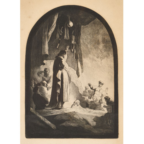 HARMENSZ REMBRANDT VAN RIJN : 'Die Auferweckung des Lazarus' (DOBIASCHOFSKY AUKTIONEN AG)