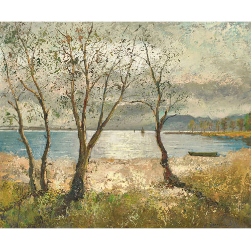 MAX CL�MENT : Herbstliche Seelandschaft (DOBIASCHOFSKY AUKTIONEN AG)