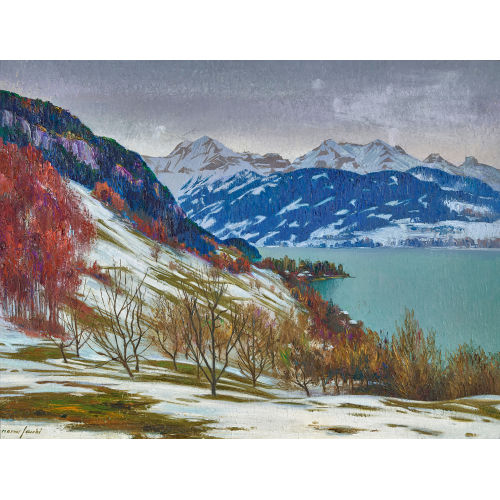 MARCUS JACOBI : Winterlicher Thunersee (DOBIASCHOFSKY AUKTIONEN AG)