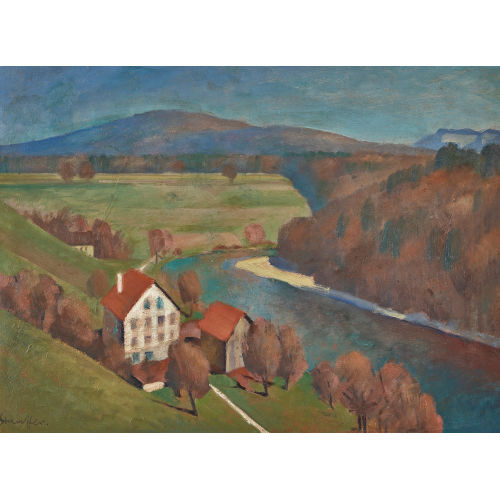 FRED STAUFFER : Aarelandschaft (DOBIASCHOFSKY AUKTIONEN AG)