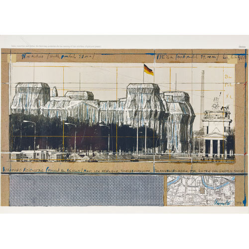 CHRISTO UND JEANNE-CLAUDE) CHRISTO & JEANNE-CLAUDE (JAVACHEFF : 'Wrapped Reichstag' (DOBIASCHOFSKY AUKTIONEN AG)