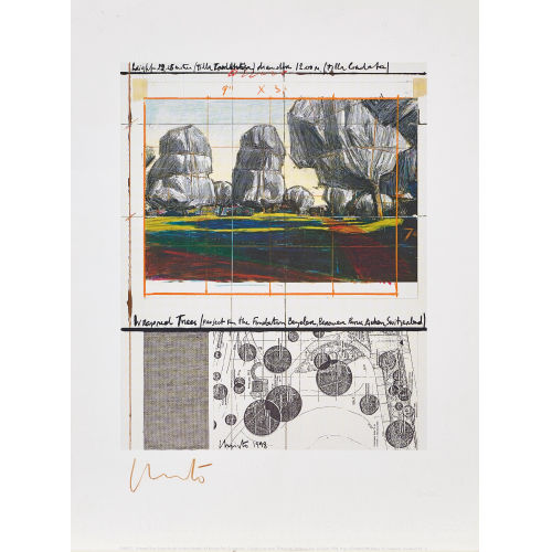 CHRISTO UND JEANNE-CLAUDE) CHRISTO & JEANNE-CLAUDE (JAVACHEFF : 'Wrapped Trees' (DOBIASCHOFSKY AUKTIONEN AG)