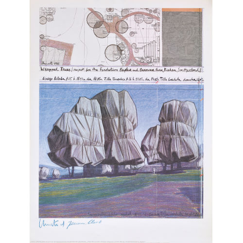 CHRISTO UND JEANNE-CLAUDE) CHRISTO & JEANNE-CLAUDE (JAVACHEFF : 'Wrapped Trees' (DOBIASCHOFSKY AUKTIONEN AG)
