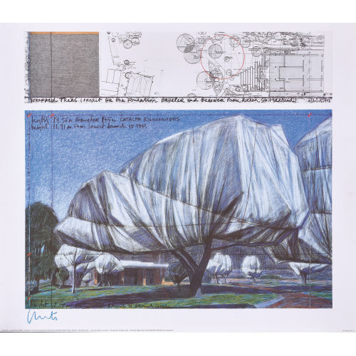 CHRISTO UND JEANNE-CLAUDE) CHRISTO & JEANNE-CLAUDE (JAVACHEFF : 'Wrapped Trees' (DOBIASCHOFSKY AUKTIONEN AG)
