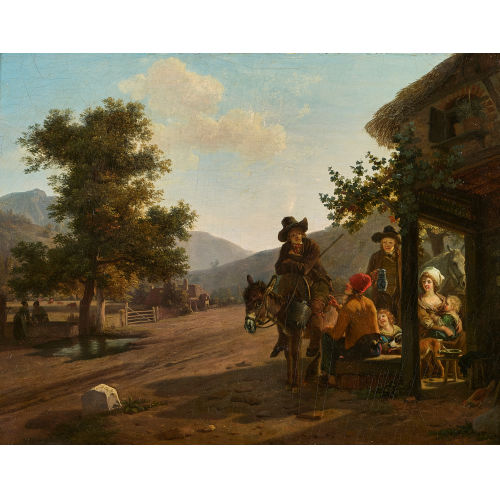 JEAN-LOUIS DEMARNE (DEMARNETTE) : 'Paysage avec figures' (DOBIASCHOFSKY AUKTIONEN AG)