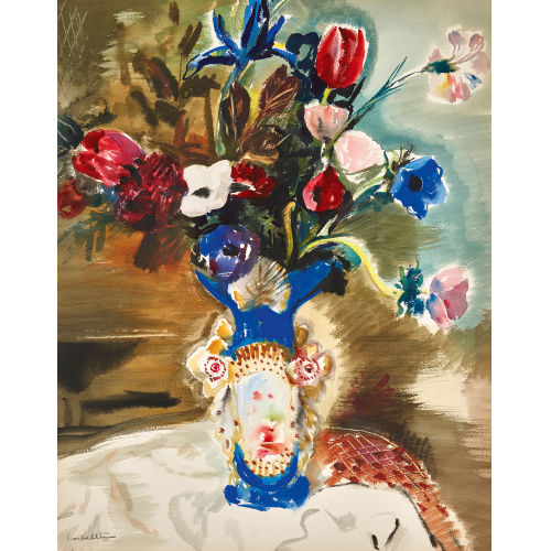 LUIGI CORBELLINI : Bouquet de fleurs (DOBIASCHOFSKY AUKTIONEN AG)