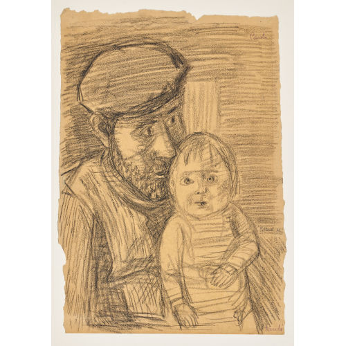 FRITZ EDUARD PAULI : 'Vater mit Kind' (DOBIASCHOFSKY AUKTIONEN AG)