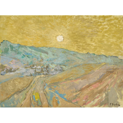 VICTOR SURBEK : Sonnenaufgang bei Niedermuhren (DOBIASCHOFSKY AUKTIONEN AG)