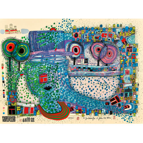 FRIEDENSREICH HUNDERTWASSER : 'Regentropfenz�hler' (DOBIASCHOFSKY AUKTIONEN AG)