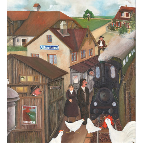 CUNO R�THLISBERGER : 'Bahnhof Altenstein' (DOBIASCHOFSKY AUKTIONEN AG)