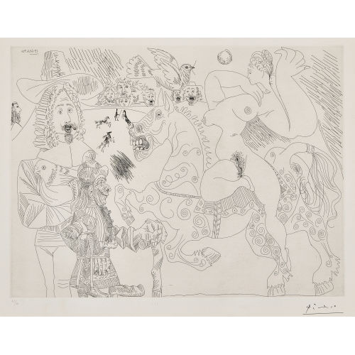 PABLO PICASSO : 'Dressage au cirque' (DOBIASCHOFSKY AUKTIONEN AG)