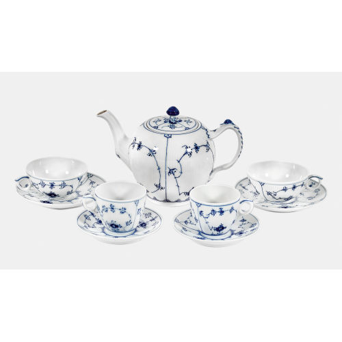 TEESERVICE : Kopenhagen, 20. Jh. (Royal Copenhagen) (DOBIASCHOFSKY AUKTIONEN AG)