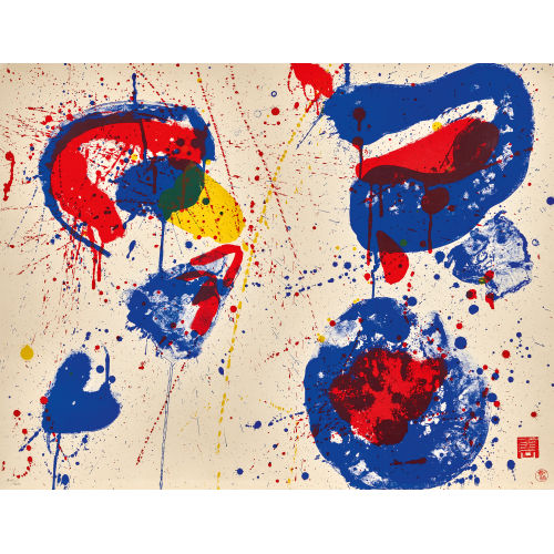 SAM FRANCIS : 'Hurrah for the Red, White and Blue' (DOBIASCHOFSKY AUKTIONEN AG)