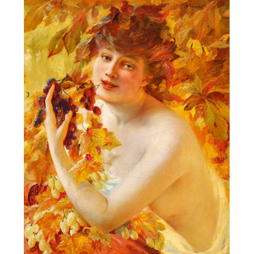 PAUL ALBERT BESNARD : Jeune femme � la grappe de raisin (DOBIASCHOFSKY AUKTIONEN AG)