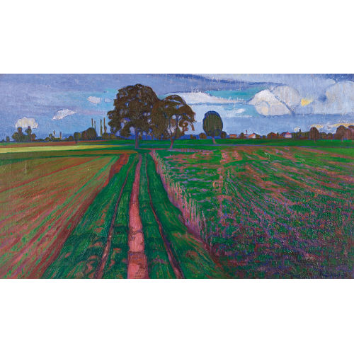 ALFRED SANDOZ : Sommerliche Feldlandschaft (DOBIASCHOFSKY AUKTIONEN AG)