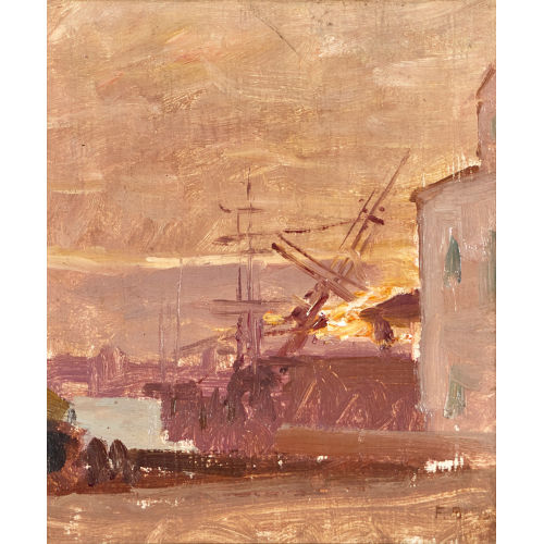 FRANOIS BOCION : Le port (DOBIASCHOFSKY AUKTIONEN AG)