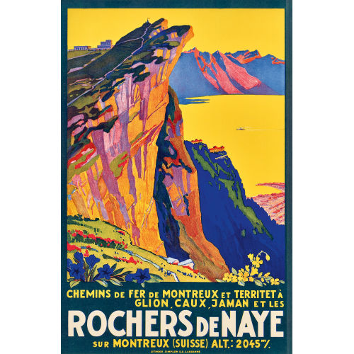 JOHANN EMIL (AUCH JEM) M�LLER : 'Rochers de Naye' (DOBIASCHOFSKY AUKTIONEN AG)