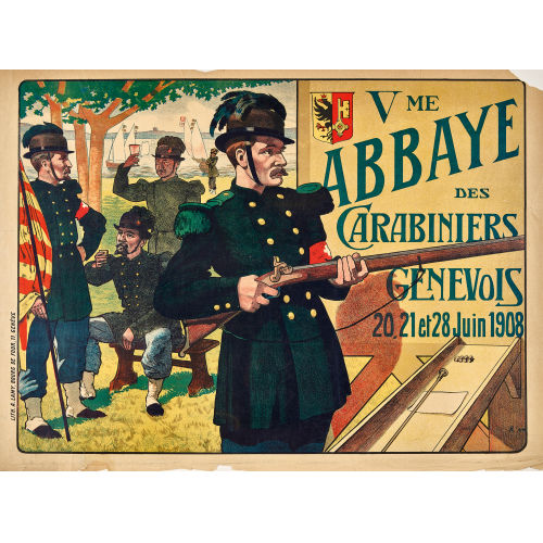 PHILIPPE SEREX : 'Vme Abbaye des Carabiniers Genevois 20, 21 et 28 Juin 1908' (DOBIASCHOFSKY AUKTIONEN AG)