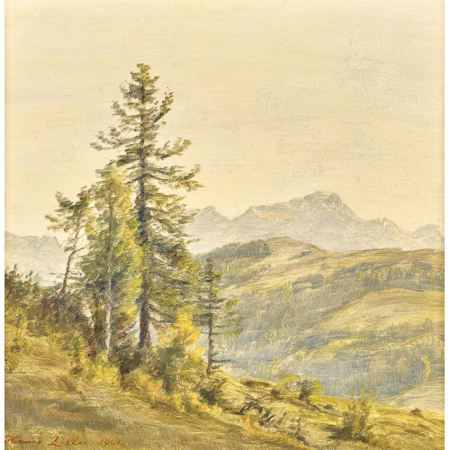 HANS ARNOLD ZELLER : 'Fr�hlingstag (S�ntis)' (DOBIASCHOFSKY AUKTIONEN AG)