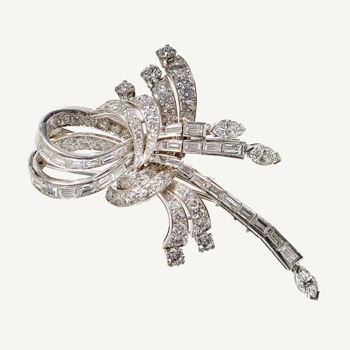 DIAMANT-BROSCHE : G�belin, Luzern (DOBIASCHOFSKY AUKTIONEN AG)