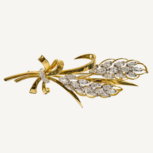 DIAMANT-BROSCHE : G�belin, Luzern (DOBIASCHOFSKY AUKTIONEN AG)