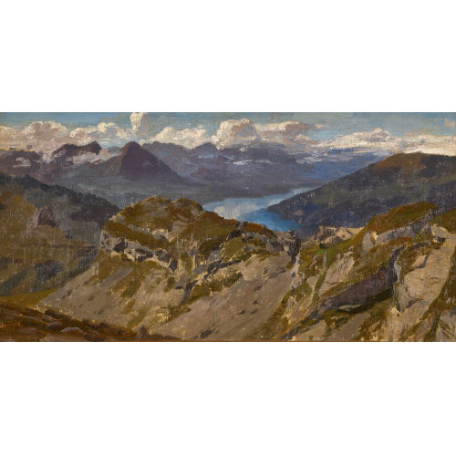 ALBERT DE MEURON : Blick auf den Vierwaldst�ttersee (DOBIASCHOFSKY AUKTIONEN AG)