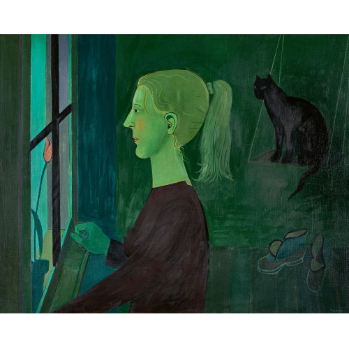 FRANZ GERTSCH : 'Ohne Titel (M�dchen am Fenster)' (DOBIASCHOFSKY AUKTIONEN AG)