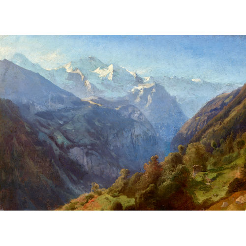 ALEXANDRE CALAME : 'La Jungfrau au matin' (DOBIASCHOFSKY AUKTIONEN AG)
