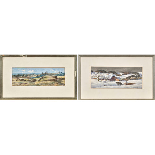 WALTER) FELBRA (EIGTL. FELLER-BRAND : 'Toscana'. / Emmentaler Winterlandschaft (DOBIASCHOFSKY AUKTIONEN AG)