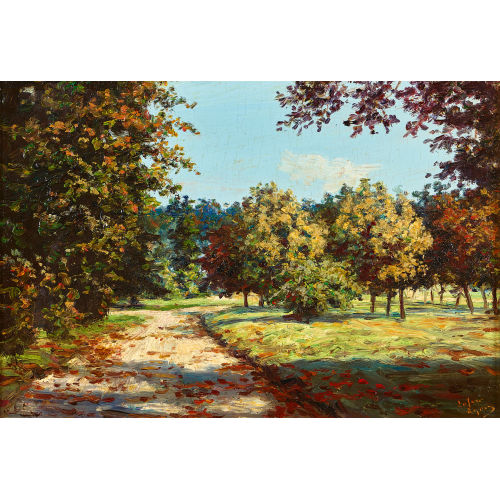 20. JH. FRANKREICH : Herbstlicher Park (DOBIASCHOFSKY AUKTIONEN AG)