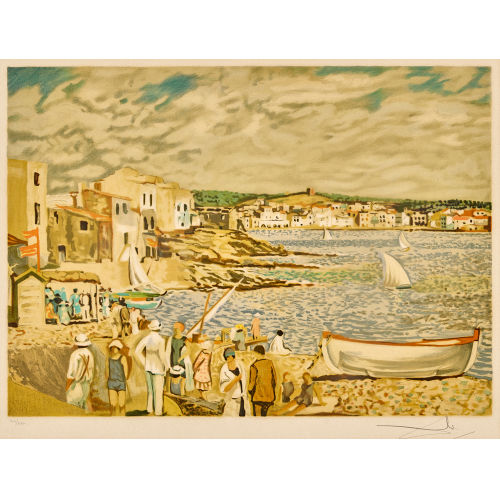 SALVADOR DAL� : Am Strand (DOBIASCHOFSKY AUKTIONEN AG)