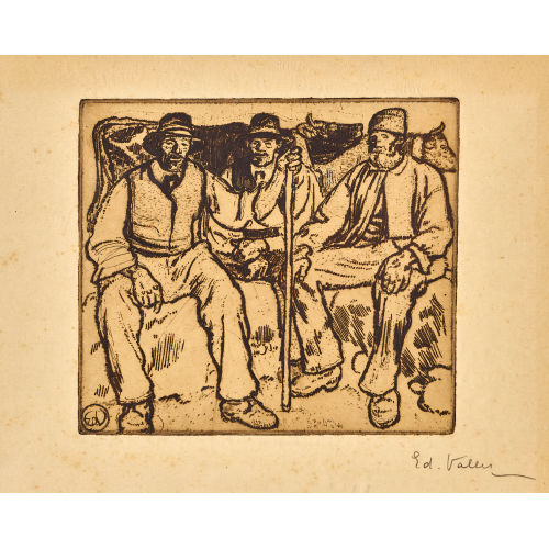 �DOUARD VALLET : 'Trois bergers' (DOBIASCHOFSKY AUKTIONEN AG)