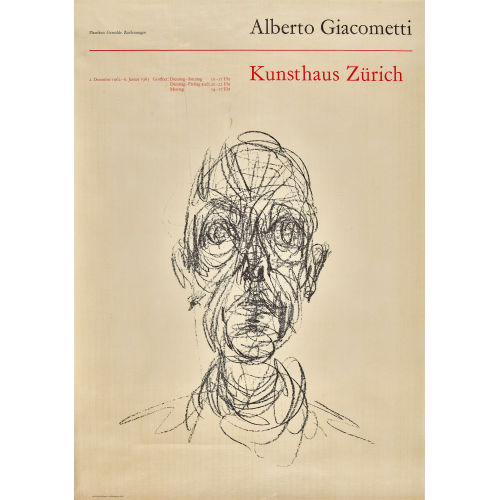 ALBERTO GIACOMETTI : 'Alberto Giacometti Kunsthaus Z�rich 1962' (DOBIASCHOFSKY AUKTIONEN AG)