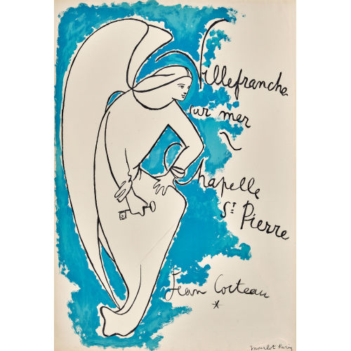 JEAN COCTEAU : 'Villefranche sur mer, Chapelle St-Pierre' (DOBIASCHOFSKY AUKTIONEN AG)