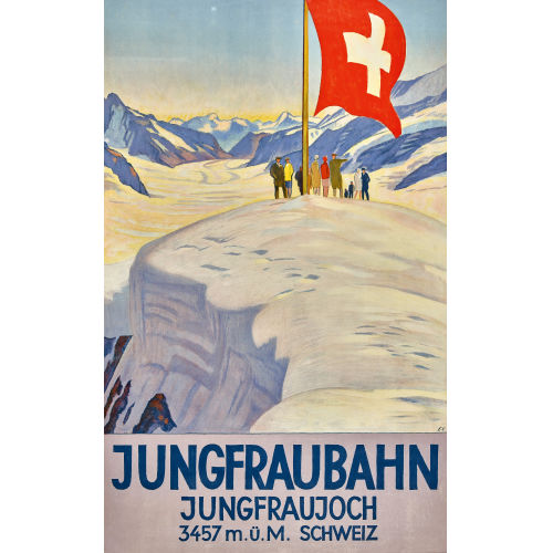 EMIL CARDINAUX : 'Jungfraubahn Jungfraujoch' (DOBIASCHOFSKY AUKTIONEN AG)