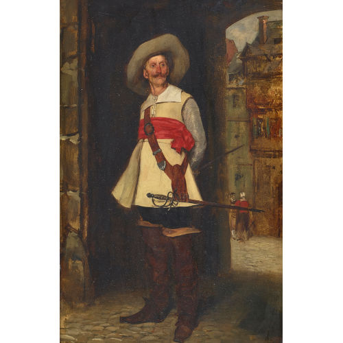 MAX TODT : Musketier in Torausschnitt (DOBIASCHOFSKY AUKTIONEN AG)