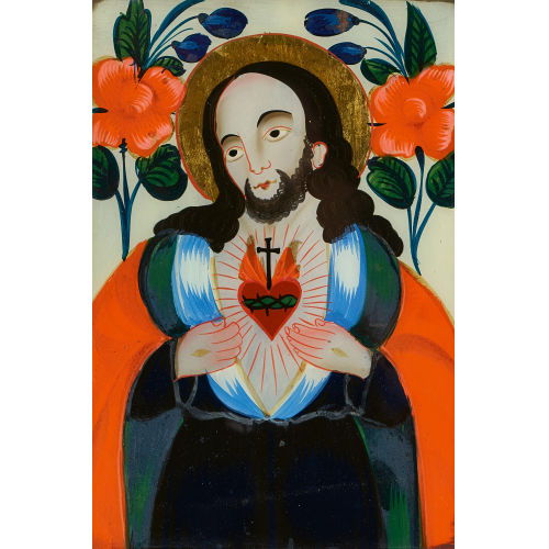 19. JH. ALPENL�NDISCH : Herz Jesu (DOBIASCHOFSKY AUKTIONEN AG)